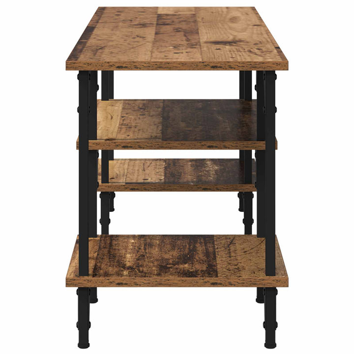TV-skab Gammelt træ 102 x 35 x 45,5 cm Ingeniørt træ og jern