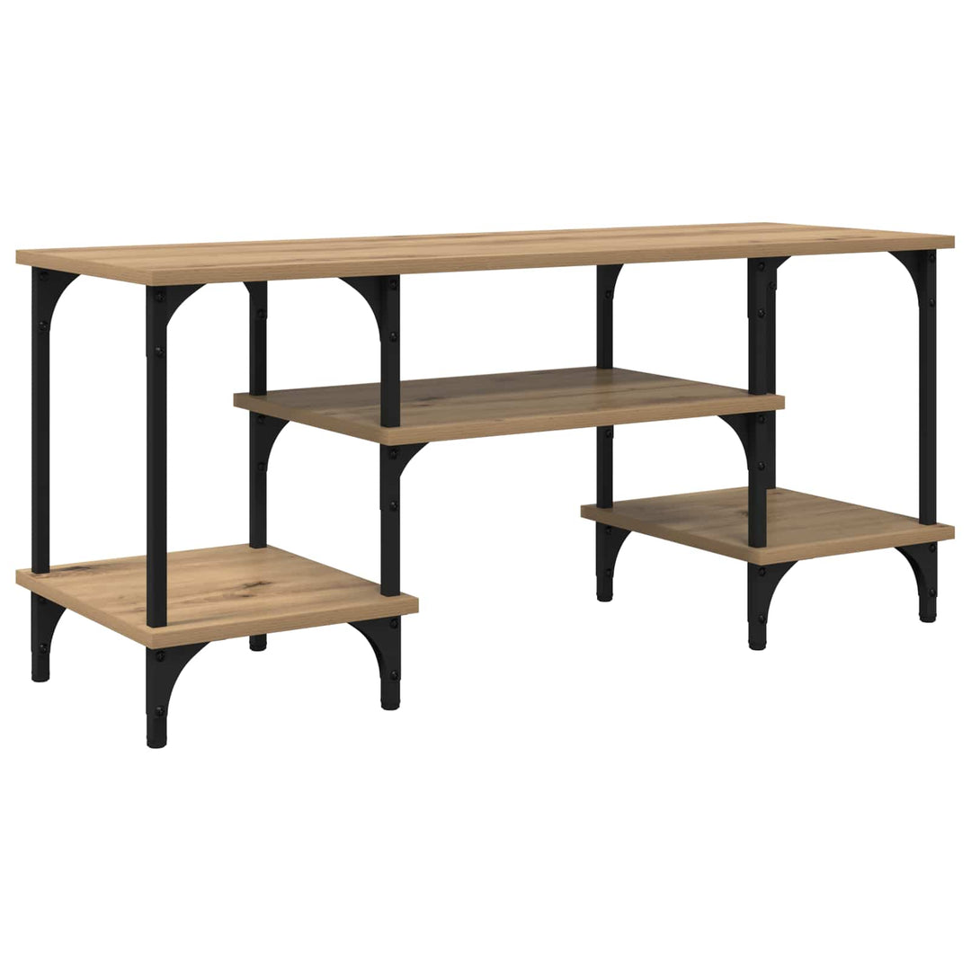 TV-skab 102 x 35 x 45,5 cm Artisan Egetræ Ingeniørt træ og jern