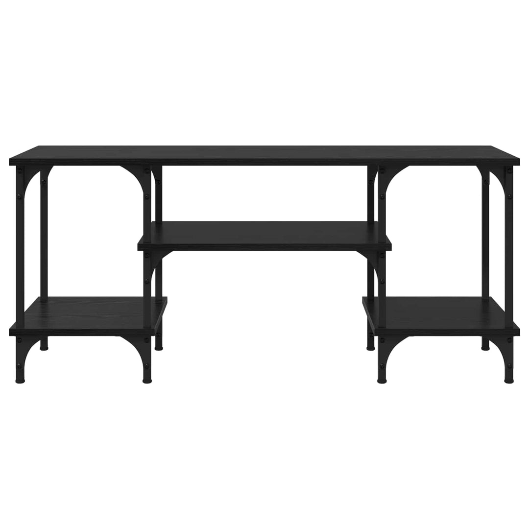 TV-skab Sort eg 102 x 35 x 45,5 cm Ingeniørt træ og jern