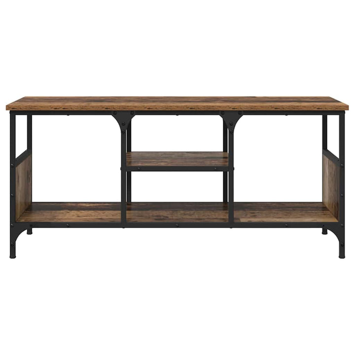 TV-skab Gammelt træ 100 x 35 x 45 cm Ingeniørt træ og jern
