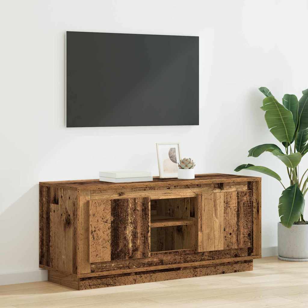 TV-skab Gammelt træ 102 x 35 x 45 cm Konstrueret træ