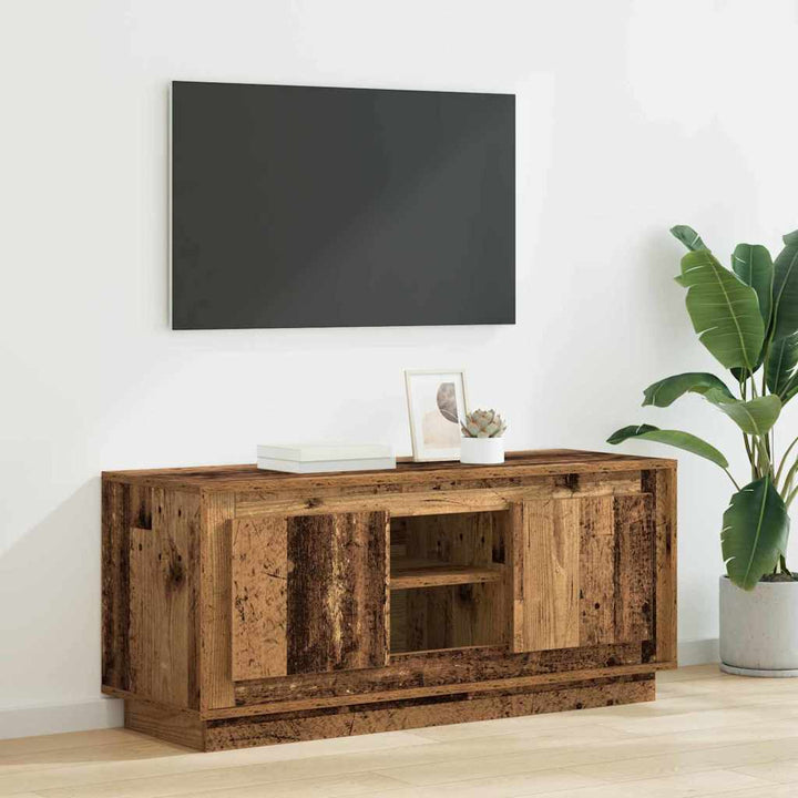 TV-skab Gammelt træ 102 x 35 x 45 cm Konstrueret træ