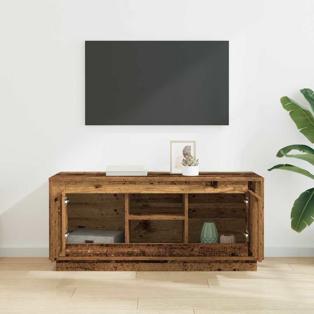 TV-skab Gammelt træ 102 x 35 x 45 cm Konstrueret træ