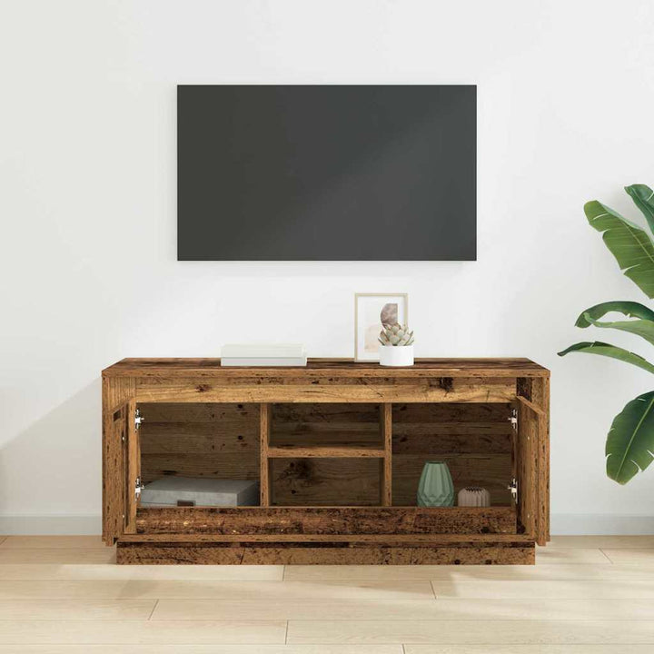 TV-skab Gammelt træ 102 x 35 x 45 cm Konstrueret træ