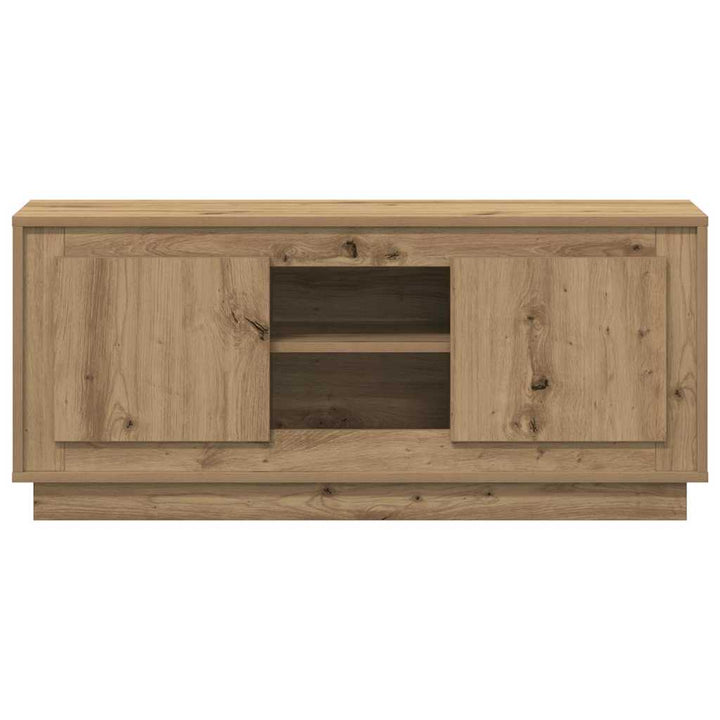 TV-skab 102 x 35 x 45 cm Artisan Egetræ Konstrueret træ