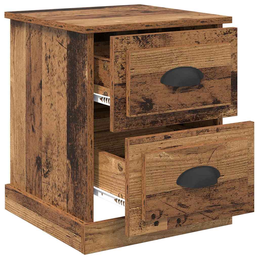 Natskab 2 stk. Gammelt træ 39 x 39 x 47.5 cm Konstrueret træ