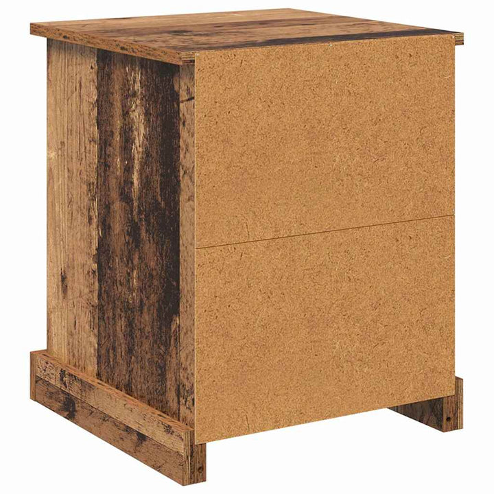 Natskab 2 stk. Gammelt træ 39 x 39 x 47.5 cm Konstrueret træ