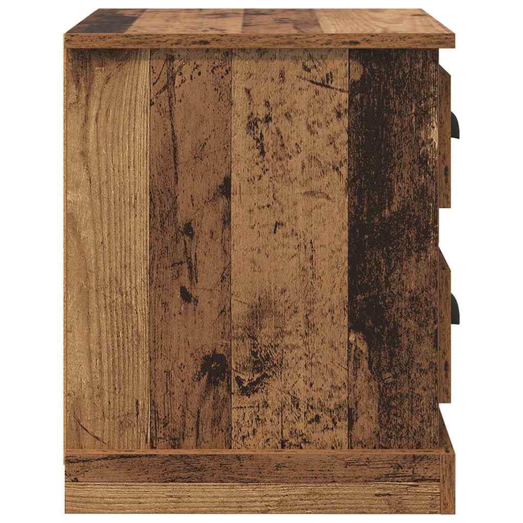 Natskab 2 stk. Gammelt træ 39 x 39 x 47.5 cm Konstrueret træ