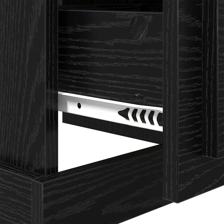 Natskab Sort eg 39 x 39 x 47.5 cm Konstrueret træ