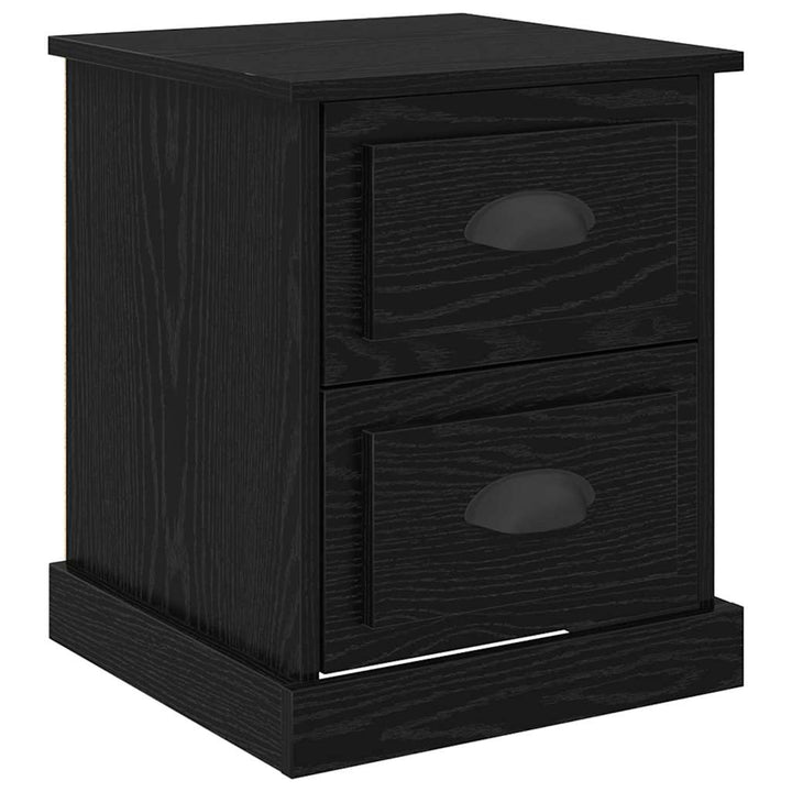 Natskab med skuffe Sort eg 39 x 39 x 47.5 cm Konstrueret træ