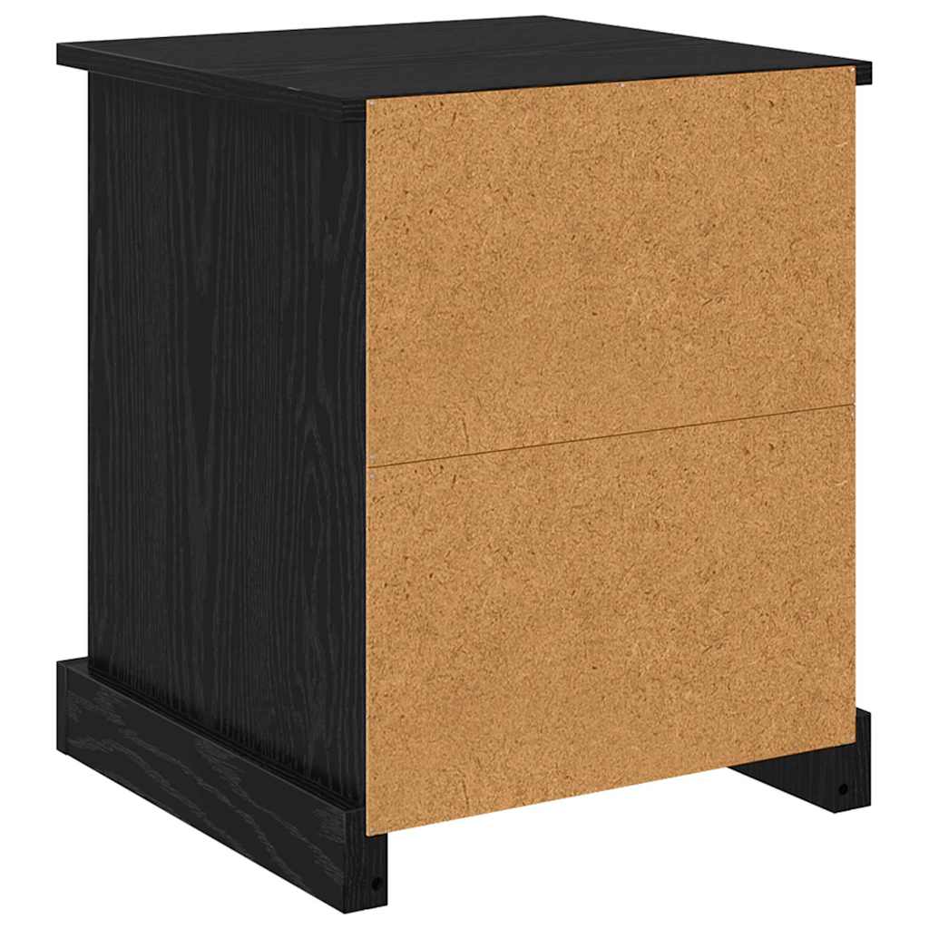 Natskab med skuffe Sort eg 39 x 39 x 47.5 cm Konstrueret træ