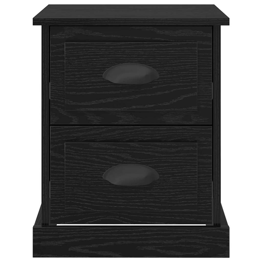 Natskab med skuffe Sort eg 39 x 39 x 47.5 cm Konstrueret træ