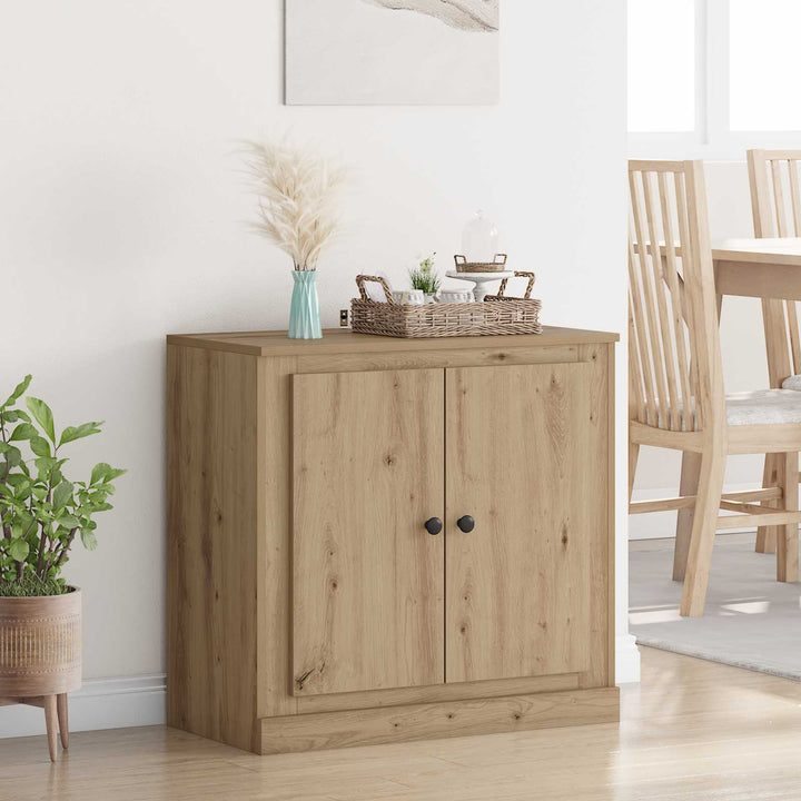 Sideboard 70 x 35,5 x 67,5 cm Artisan Egetræ Konstrueret træ