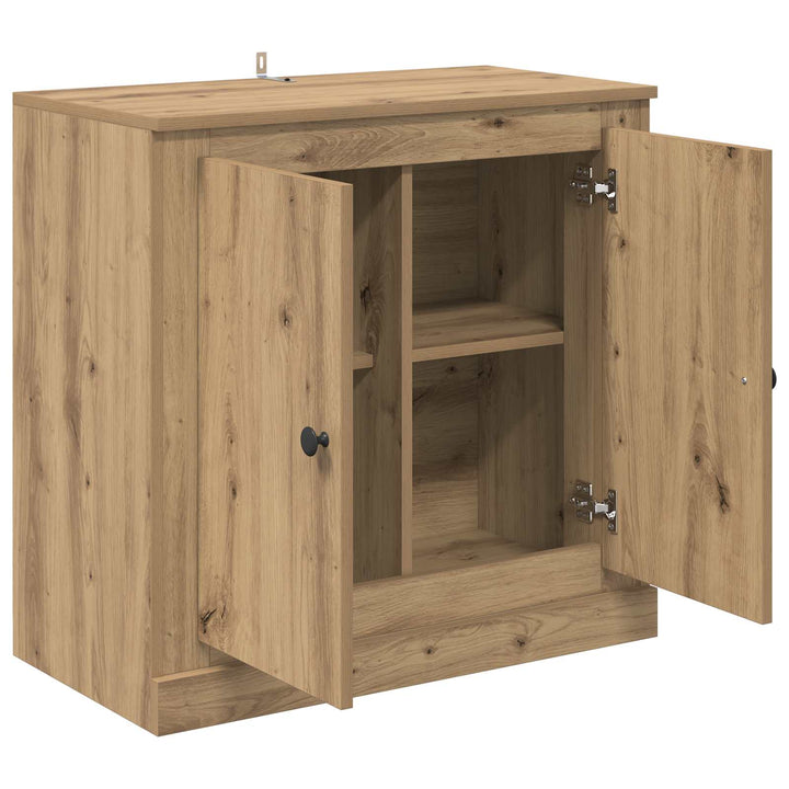 Sideboard 70 x 35,5 x 67,5 cm Artisan Egetræ Konstrueret træ