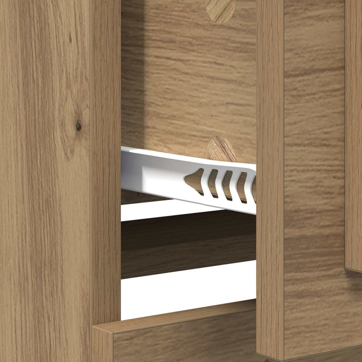 Sideboard Artisan Egetræ 70 x 35,5 x 67,5 cm Konstrueret træ
