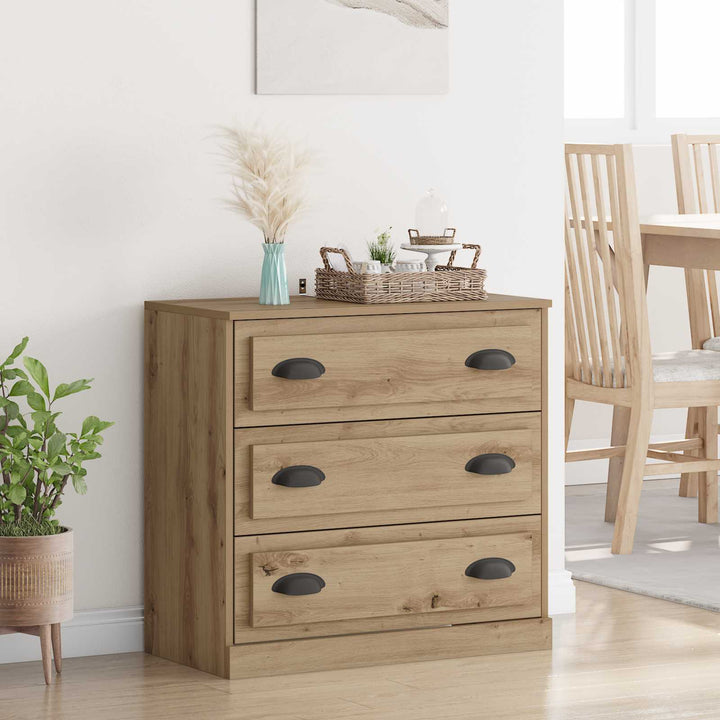 Sideboard Artisan Egetræ 70 x 35,5 x 67,5 cm Konstrueret træ