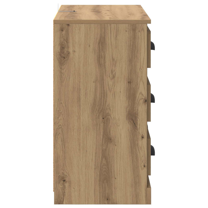 Sideboard Artisan Egetræ 70 x 35,5 x 67,5 cm Konstrueret træ