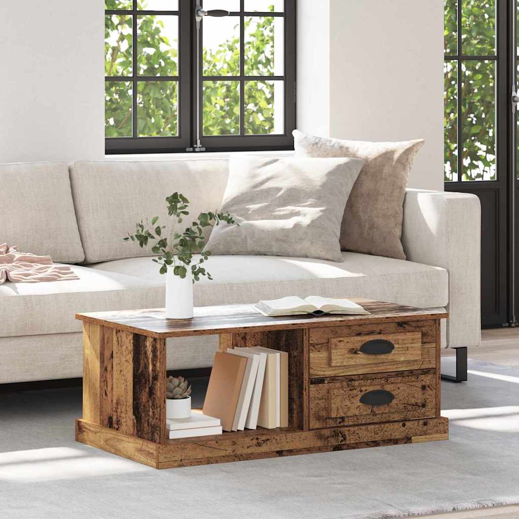 Sofabord Gammelt træ 90 x 50 x 35 cm Konstrueret træ