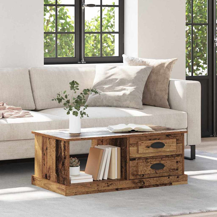 Sofabord Gammelt træ 90 x 50 x 35 cm Konstrueret træ