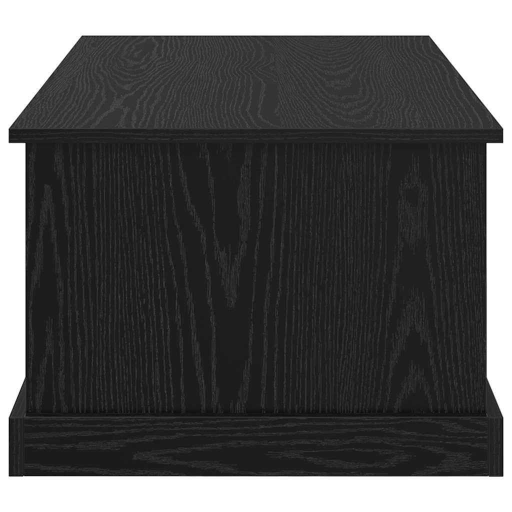 Sofabord med skuffe Sort eg 90 x 50 x 35 cm Konstrueret træ
