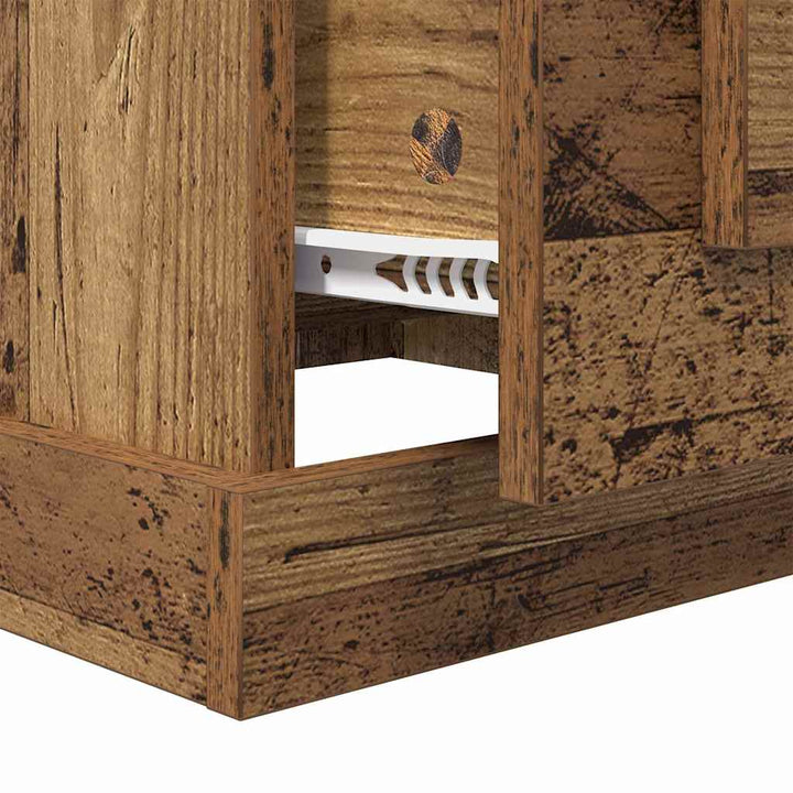 Sofabord Gammelt træ 50 x 50 x 35 cm Konstrueret træ