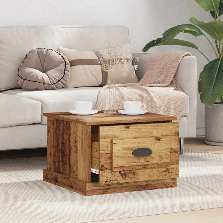 Sofabord Gammelt træ 50 x 50 x 35 cm Konstrueret træ