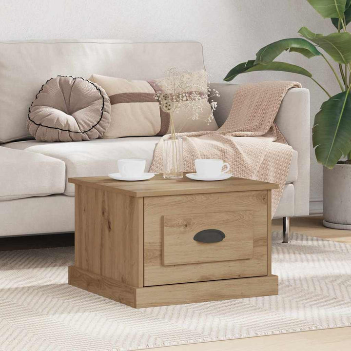 Sofabord Artisan Egetræ 50 x 50 x 35 cm Konstrueret træ
