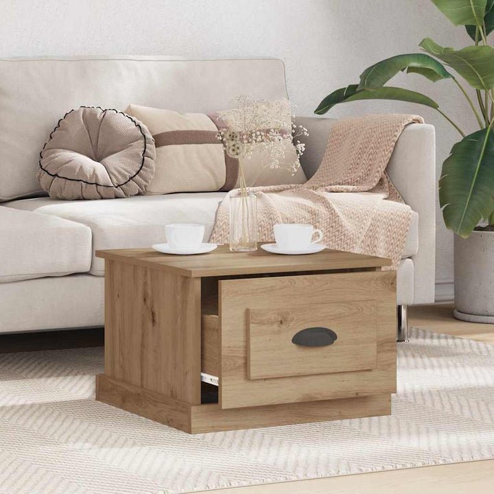 Sofabord Artisan Egetræ 50 x 50 x 35 cm Konstrueret træ