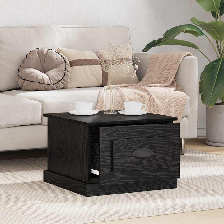 Sofabord Sort eg 50 x 50 x 35 cm Konstrueret træ