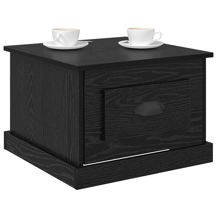 Sofabord Sort eg 50 x 50 x 35 cm Konstrueret træ
