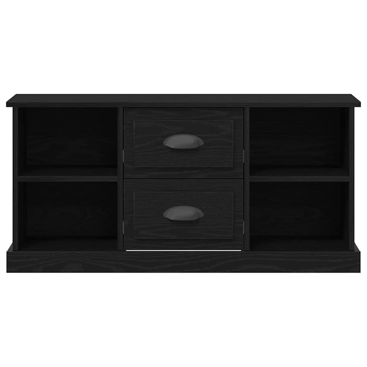 TV-skab med skuffe Sort eg 99,5 x 35,5 x 48 cm Konstrueret træ