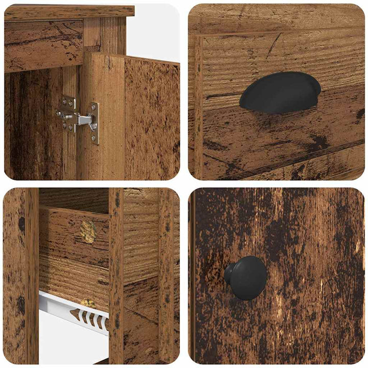 Highboard Gammelt træ 60 x 35,5 x 103,5 cm Konstrueret træ