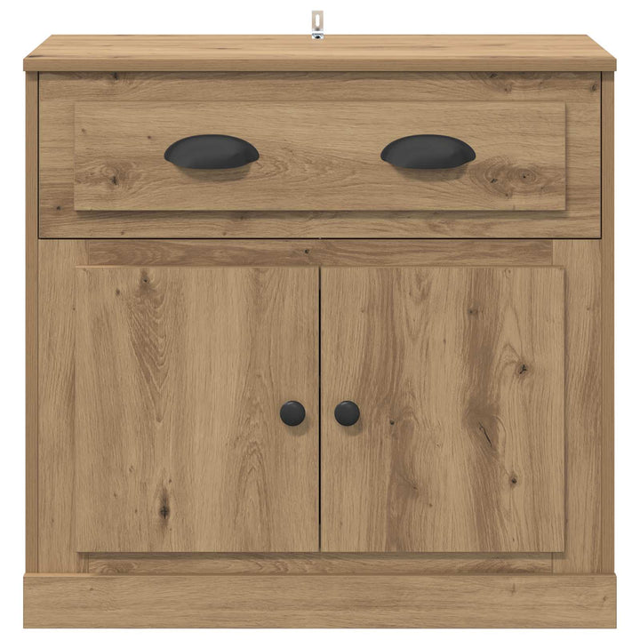 Highboard Artisan Egetræ 70 x 35,5 x 67,5 cm Konstrueret træ
