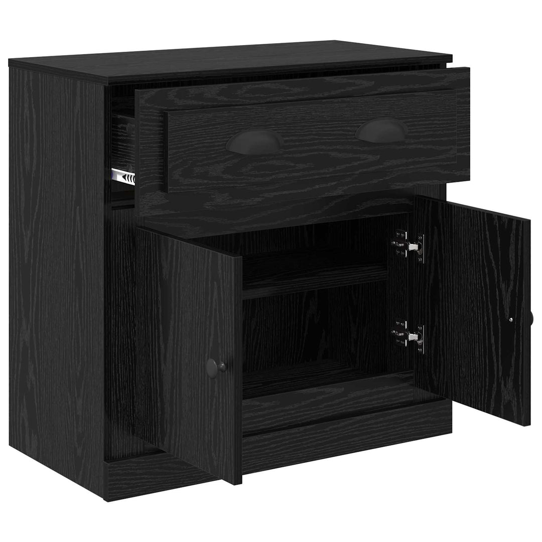 Highboard Sort eg 70 x 35,5 x 67,5 cm Konstrueret træ
