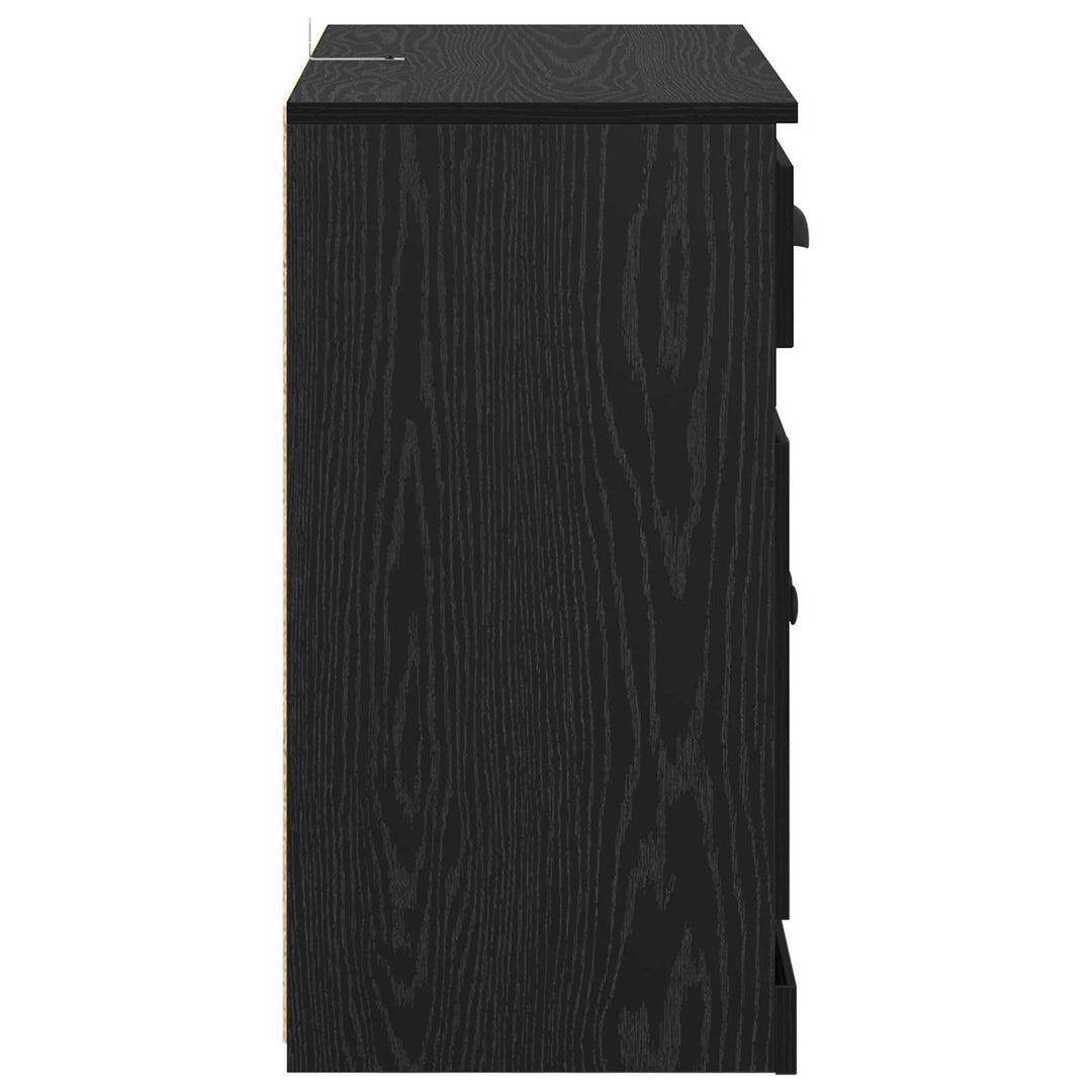 Highboard Sort eg 70 x 35,5 x 67,5 cm Konstrueret træ