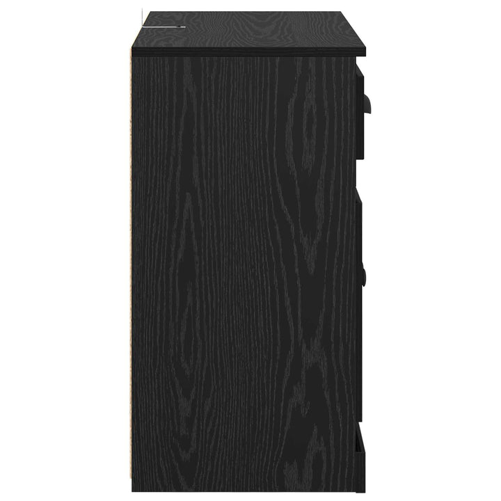 Highboard Sort eg 70 x 35,5 x 67,5 cm Konstrueret træ