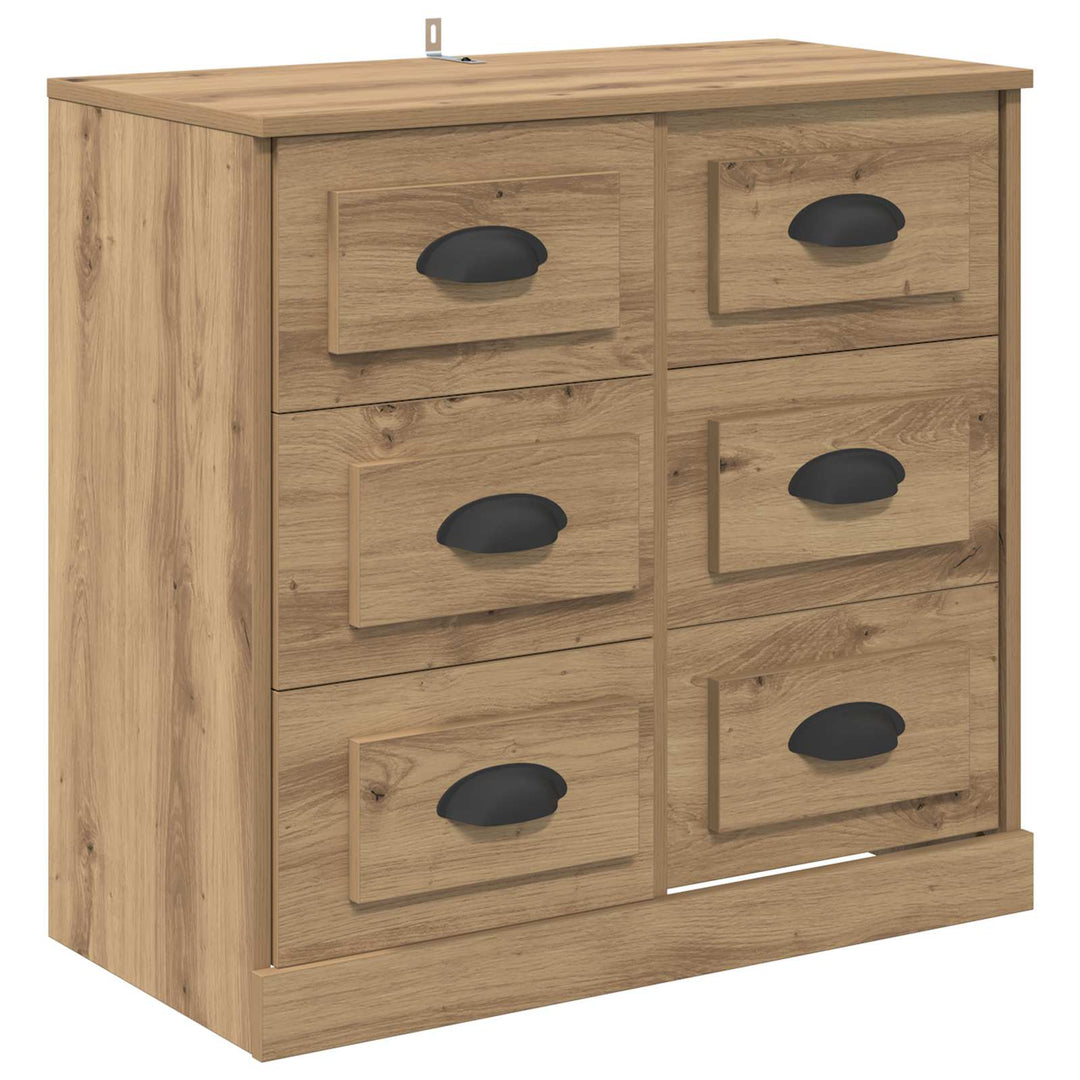 Sideboard Artisan Egetræ 70 x 35,5 x 67,5 cm Konstrueret træ