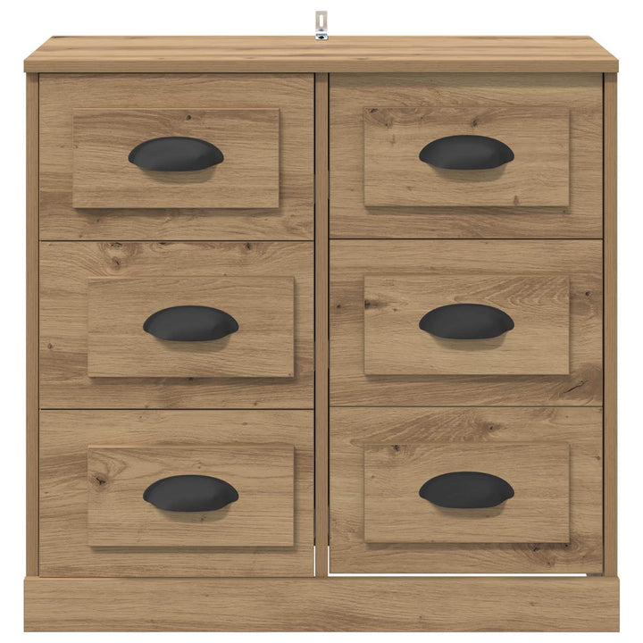 Sideboard Artisan Egetræ 70 x 35,5 x 67,5 cm Konstrueret træ