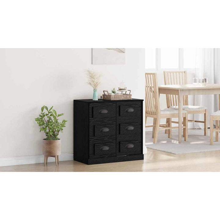 Sideboard Sort eg 70 x 35,5 x 67,5 cm Konstrueret træ