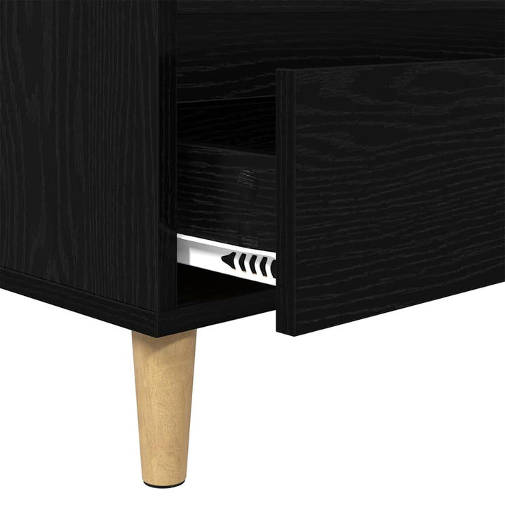 TV-skab 100 x 34,5 x 44,5 cm Sort eg Konstrueret træ