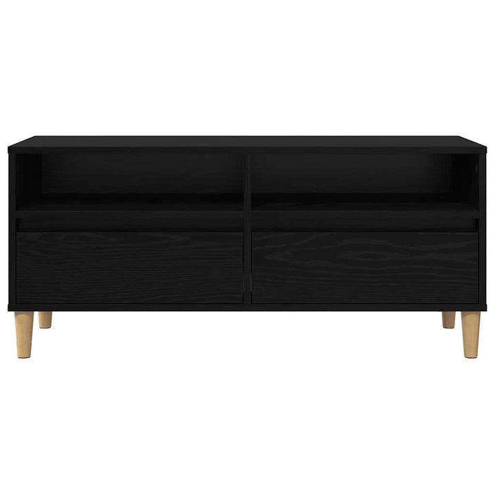 TV-skab 100 x 34,5 x 44,5 cm Sort eg Konstrueret træ