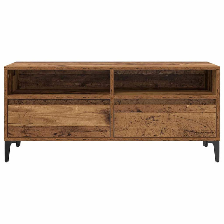TV-skab Gammelt træ 100 x 34,5 x 44,5 cm Ingeniørt træ og jern