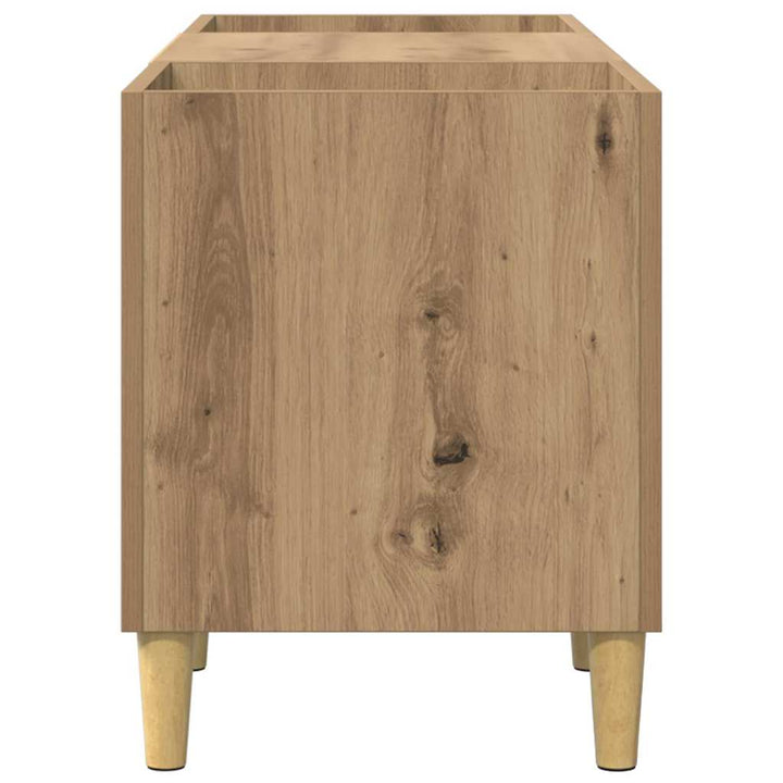 Pladeskab 121 x 38 x 48 cm Konstrueret træ Artisan Egetræ