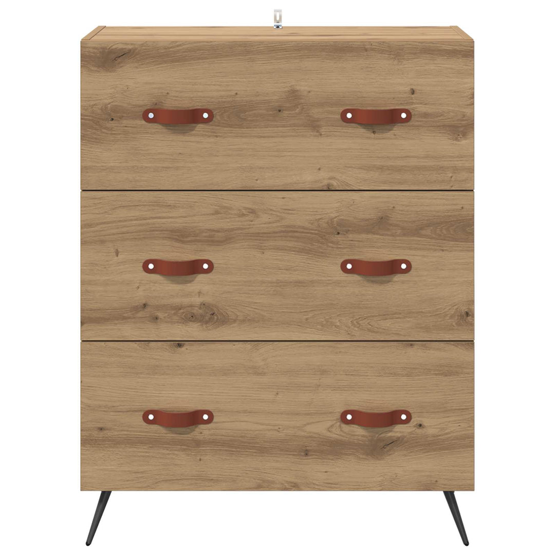 Skuffeskab 3-Skuffe Artisan Eg 69,5 x 34 x 90 cm