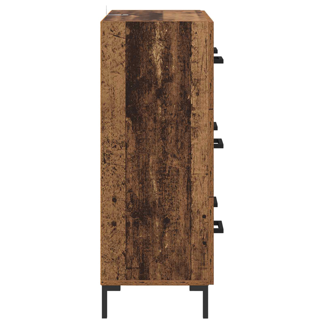 Sideboard Gammelt træ 69,5 x 34 x 90 cm Ingeniørt træ og jern