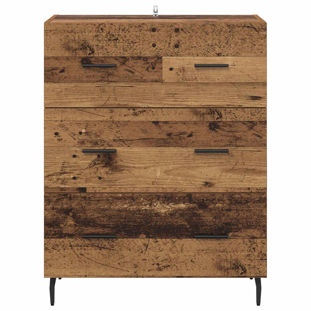 Sideboard Gammelt træ 69,5 x 34 x 90 cm Ingeniørt træ og jern