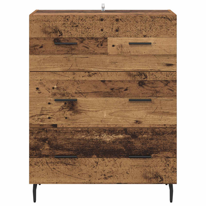 Sideboard Gammelt træ 69,5 x 34 x 90 cm Ingeniørt træ og jern