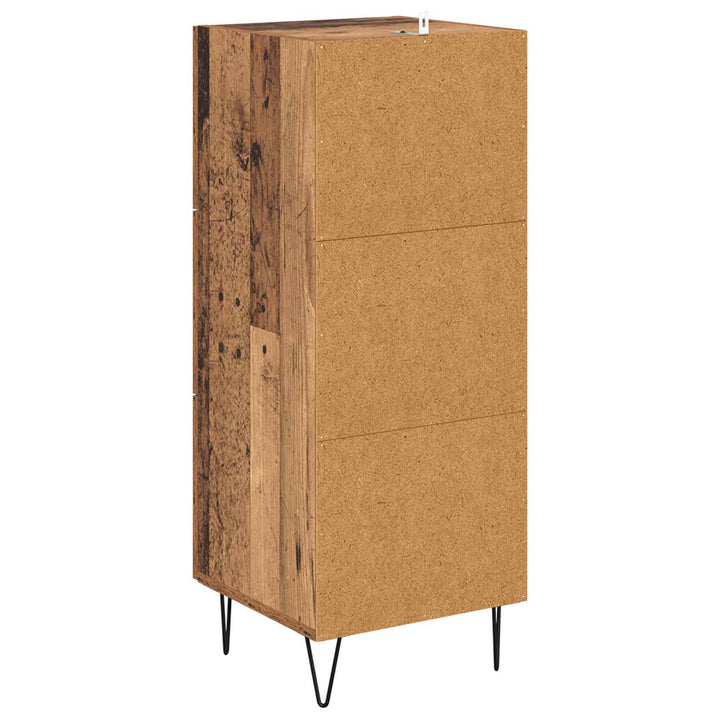Sideboard Gammelt træ 34 x 34,5 x 90 cm Konstrueret træ