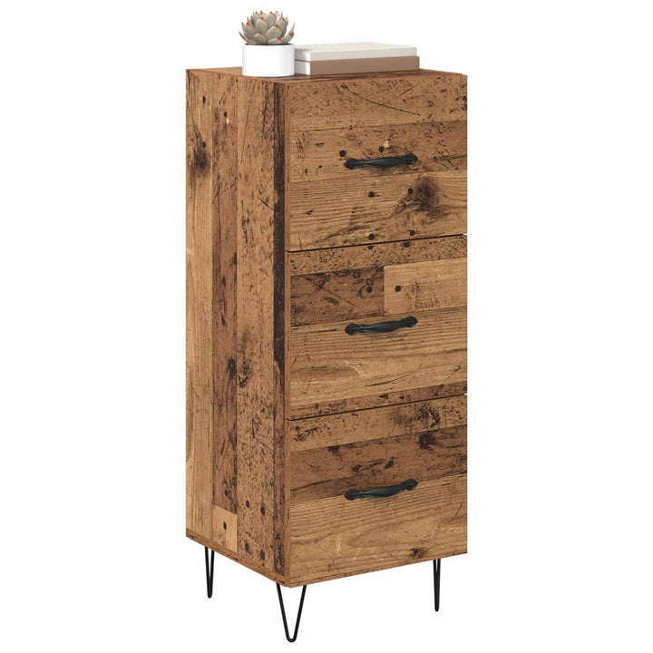 Sideboard Gammelt træ 34 x 34,5 x 90 cm Konstrueret træ