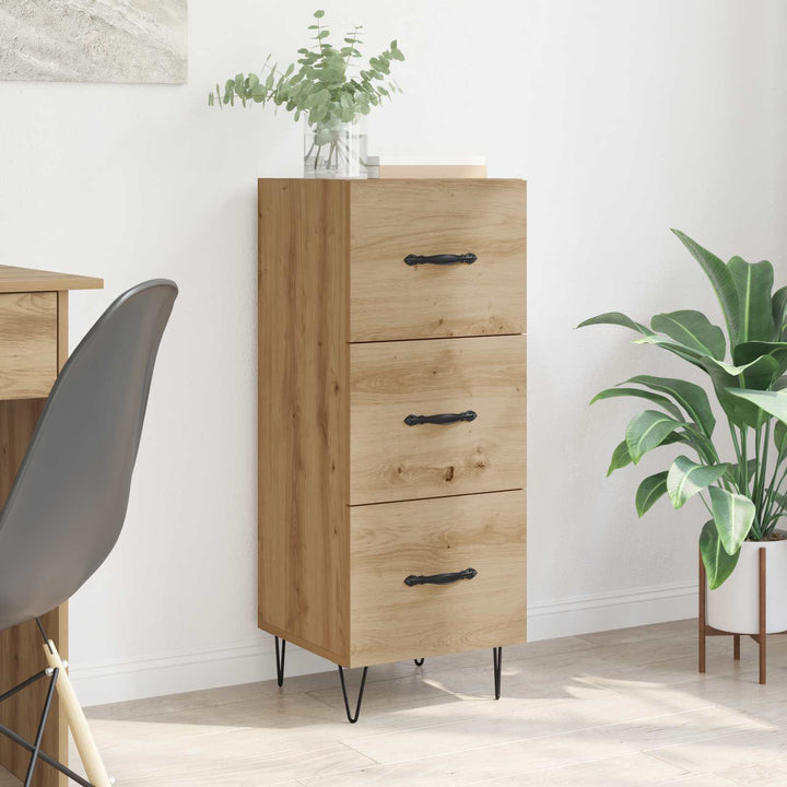 Sideboard artisan eg 34 x 34,5 x 90 cm Konstrueret træ